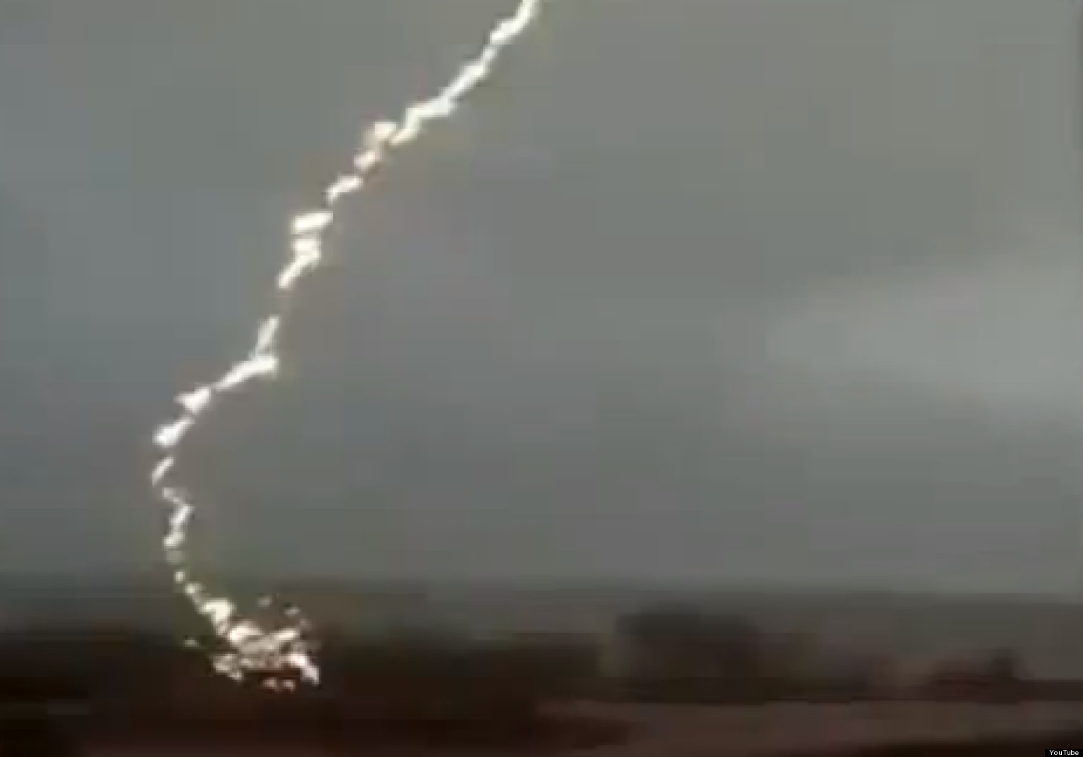 Lightning Strike Video Captures Moment Bolt Hits Ground In Western
