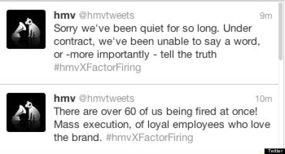 hmv tweets