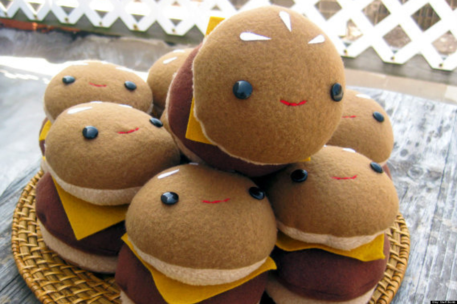 cute plush food