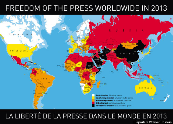 press freedom map