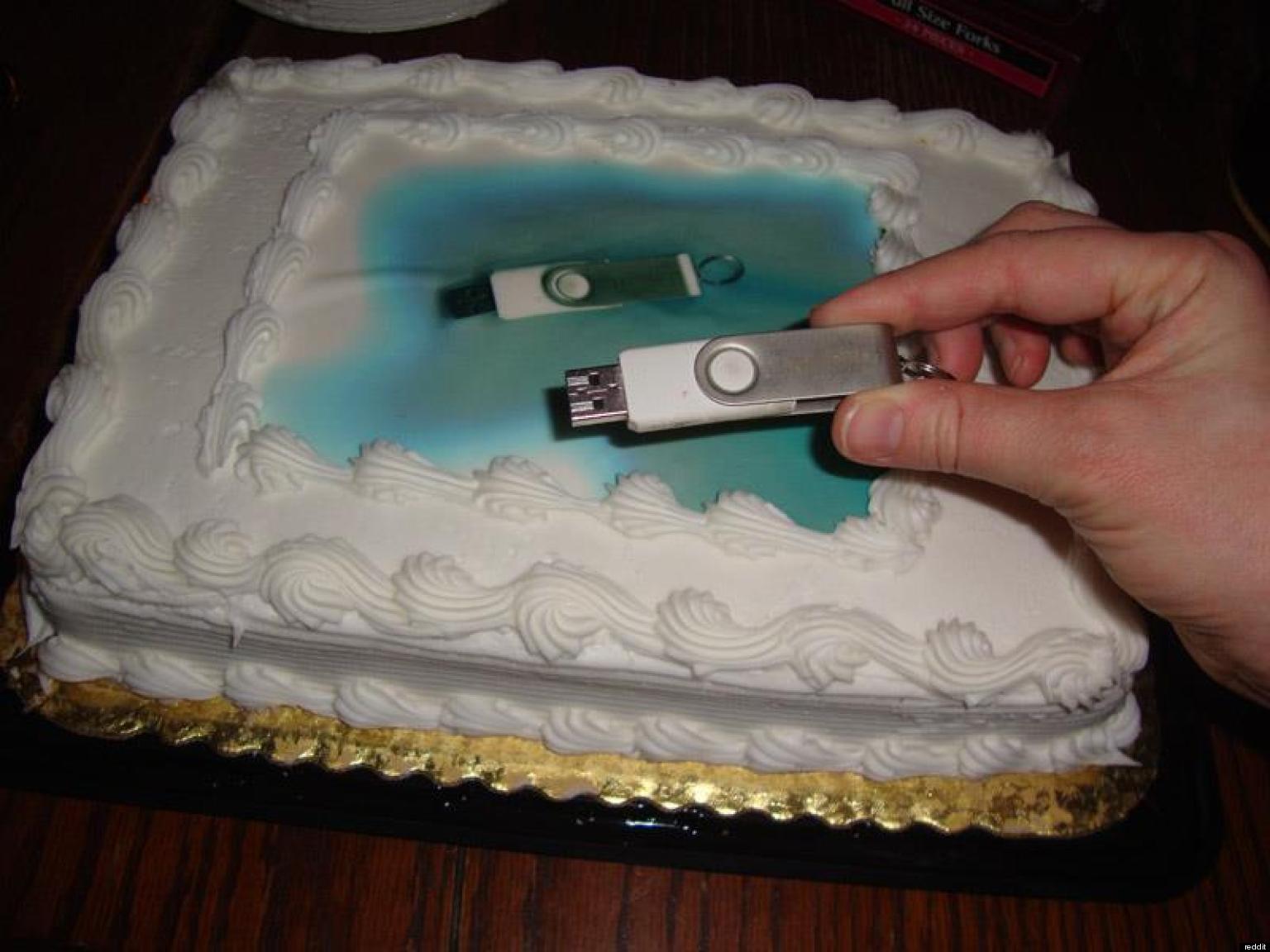 USB Cake Mistake Baker Takes Instructions Quite Literally