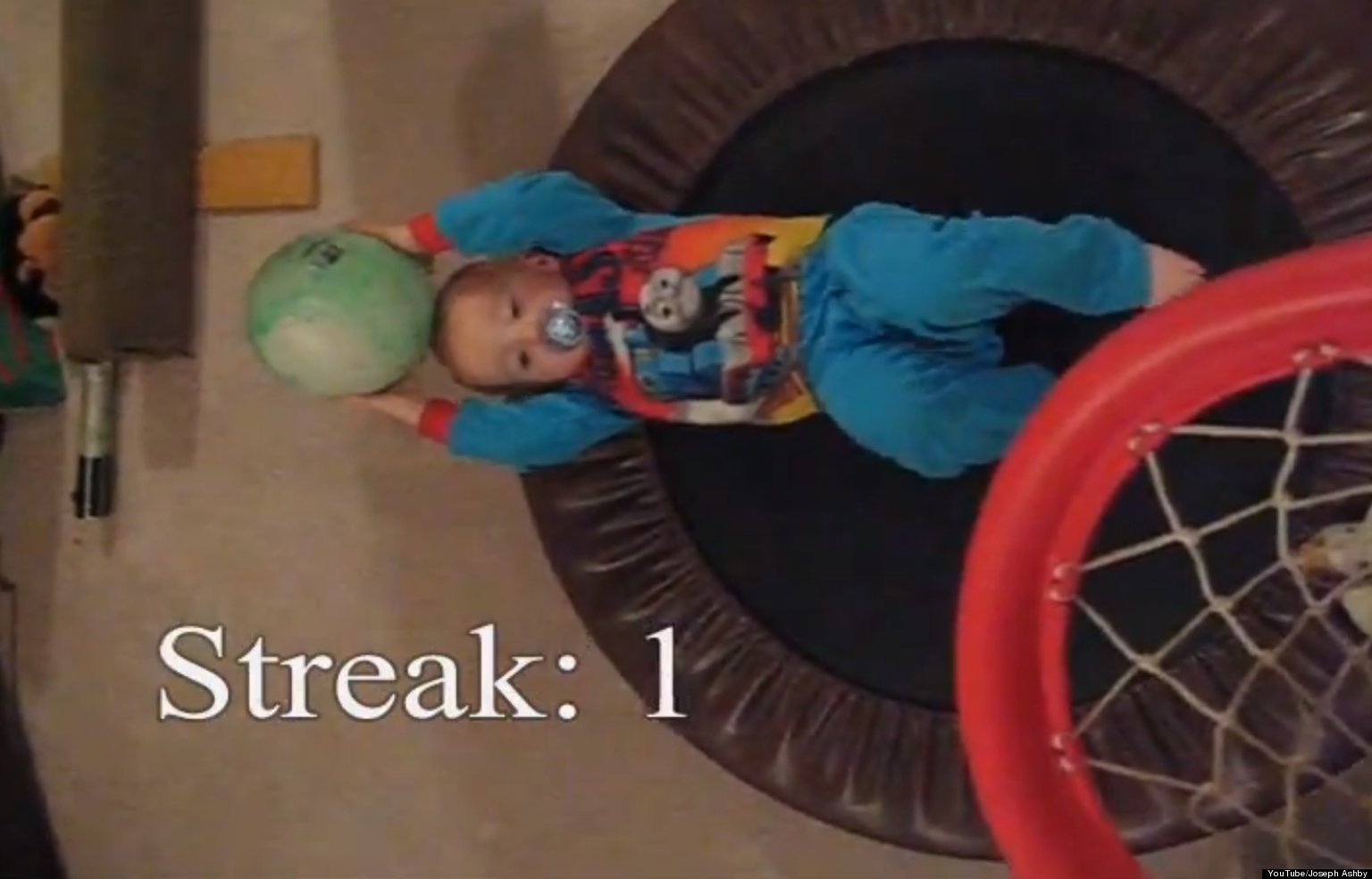 'Trick Shot' Toddler Titus Plays Basketball Like A Pro In YouTube Short