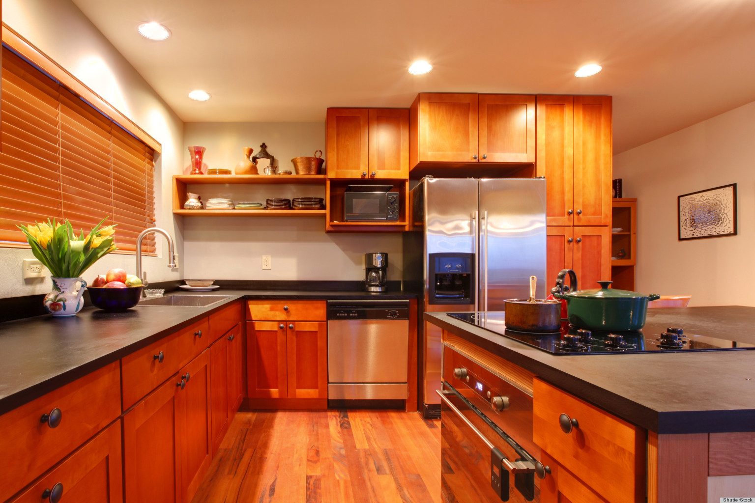 Cherry Wood Clean Cherry Wood Cabinets