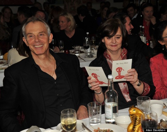 tony blair cherie tang party
