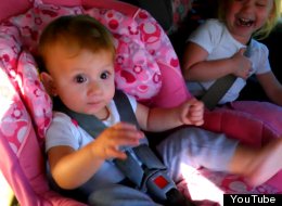 Sleeping Baby Wakes Up To Gangnam Style