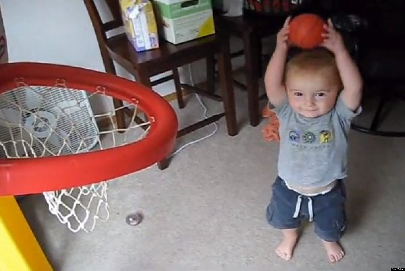 Toddler Is Already Amazing At Shooting Basketball Hoops (VIDEO)