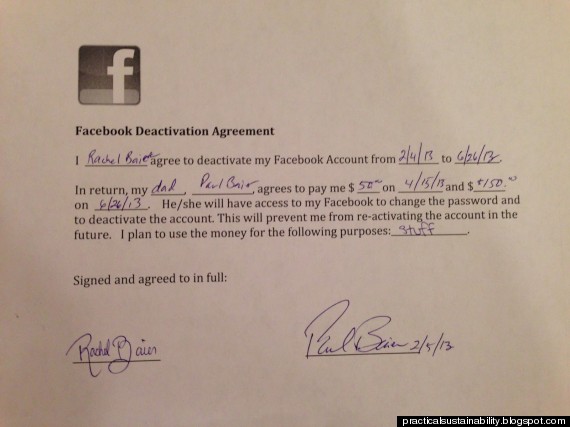 facebook agreement