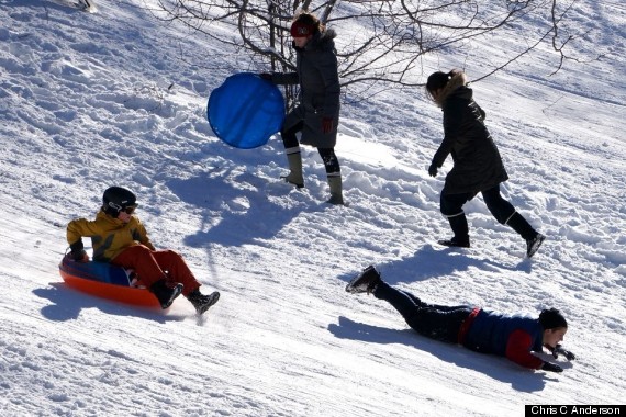 sledding in astoria