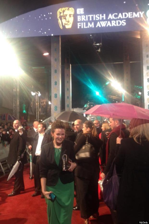 on the red carpet