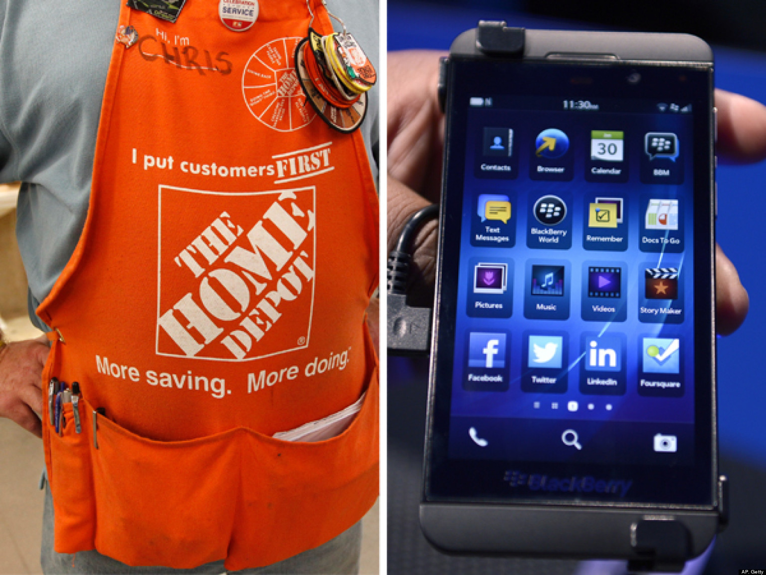 BlackBerry Stock Price Drops As Home Depot Switches To iPhones