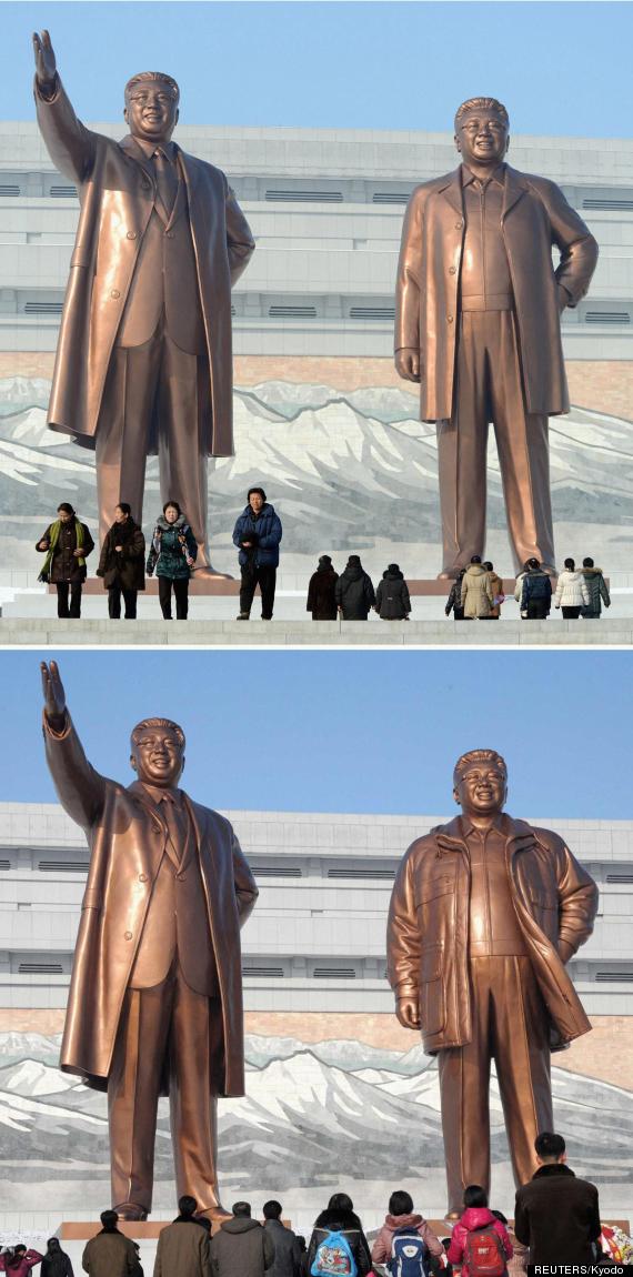 north korea statue