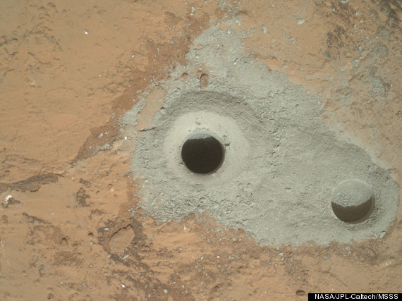 curiosity first sample drilling