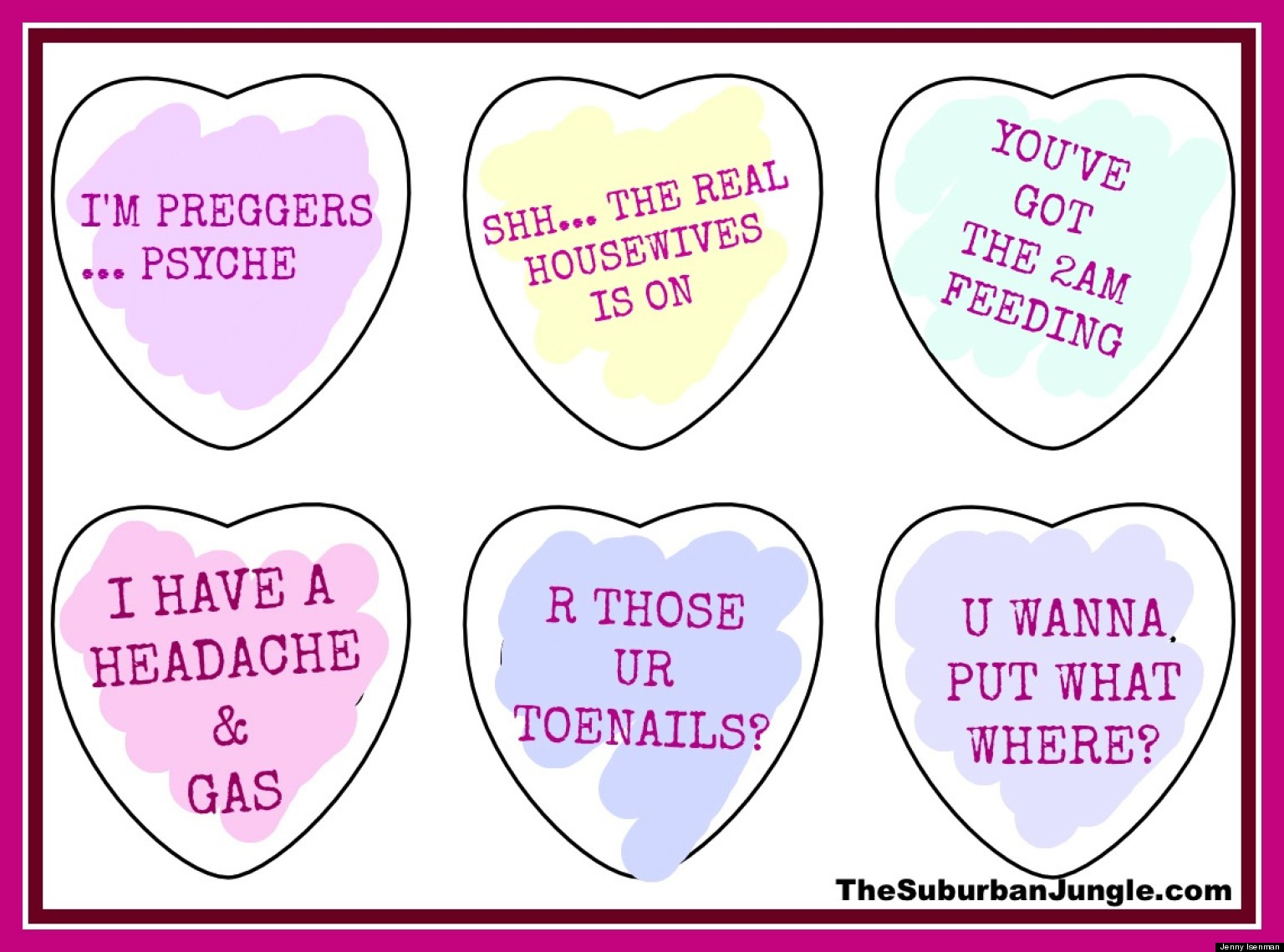 What Those Conversation Hearts SHOULD Say After Marriage and Children