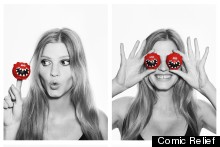 Lara Stone Puts On Her Funniest Face For Red Nose Day 2013