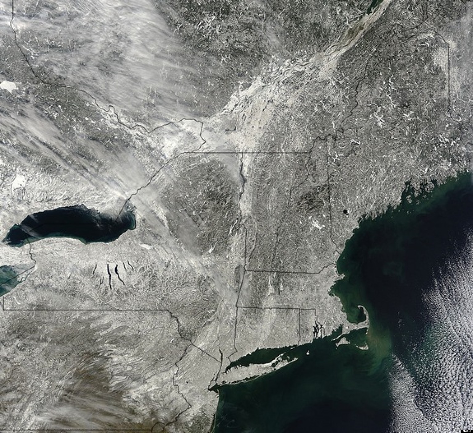 Satellite Image Of Snow: Northeast Winter Storm Caught On Camera | HuffPost