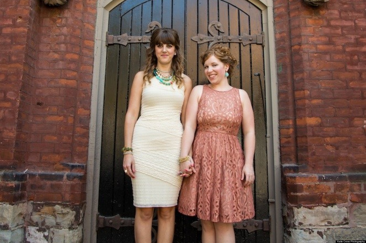 Lesbian Wedding Photos A Cheerful Vintage Inspired Real
