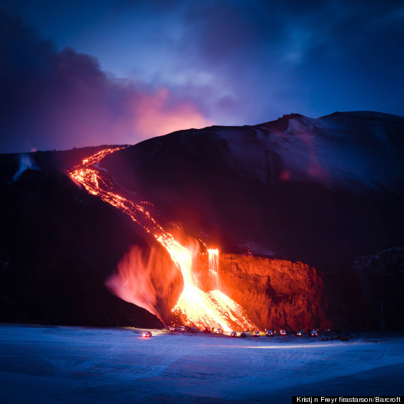 Volcán Eyjafjallajökull de Islandia rezuma Lava fundida O-ICELAND-VOLCANO-570