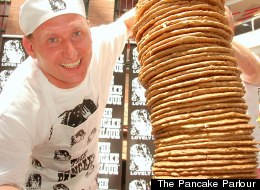 PANCAKE PANDEMONIUM: One Man Eats 80, Another Stacks 50 (PHOTOS, VIDEO)