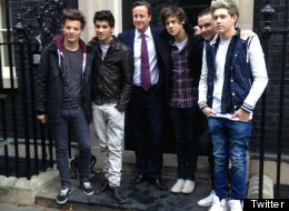 LOOK: One Direction Fans Embrace David Cameron