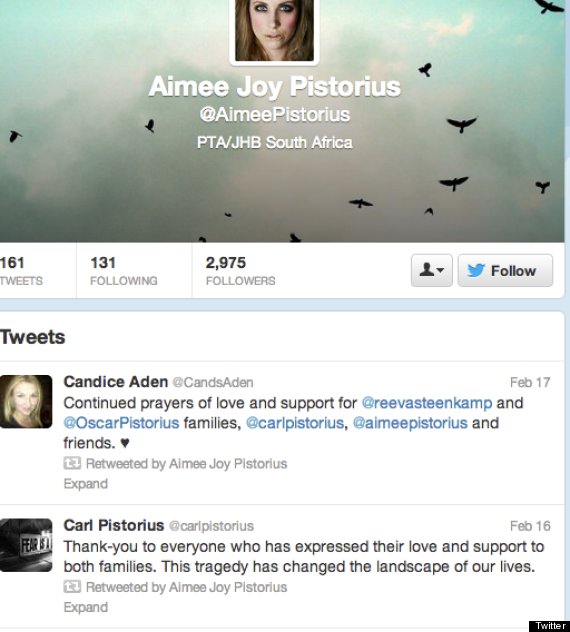 aimee joy pistorius