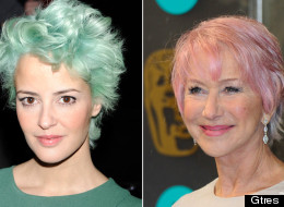 Las últimas famosas en apuntarse a la moda del pelo de colores (FOTOS)