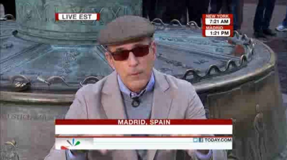  where in the world is matt lauer madrid is 2011 day 2 location