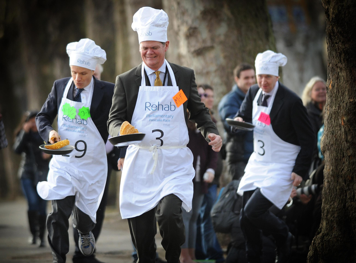 Pancake Day Race At Parliament Won By MPs Amid Allegations Of Cheating ...