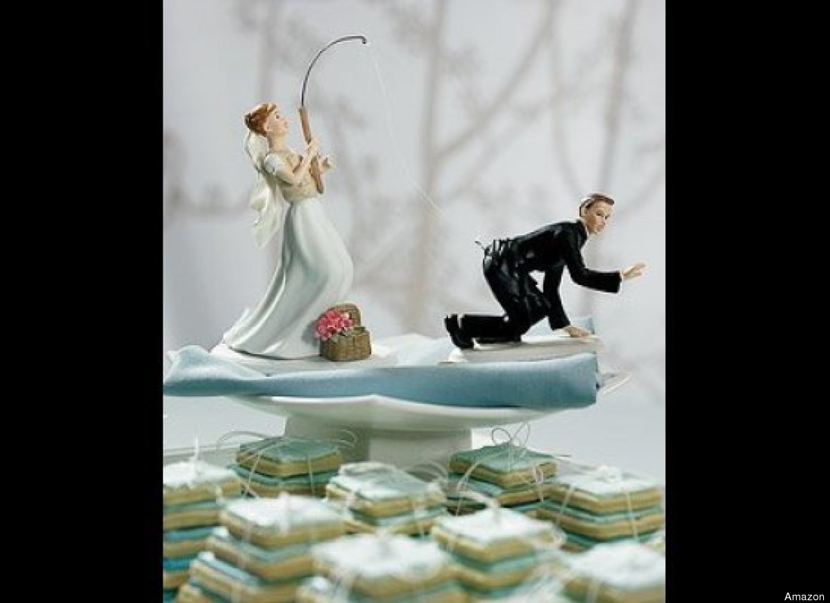 Inappropriate wedding cake toppers