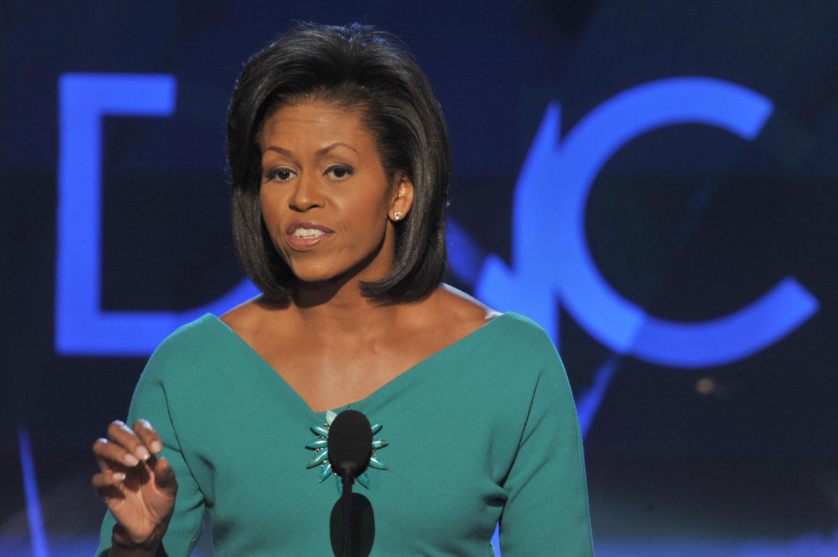 Michelle Obama At The 2008 Convention And Today: Has Her Look Changed ...