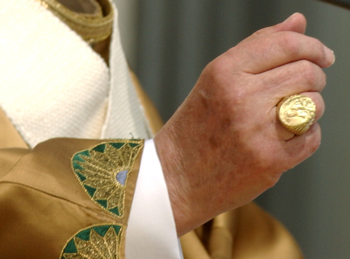 Кольцо папы Римского Франциска