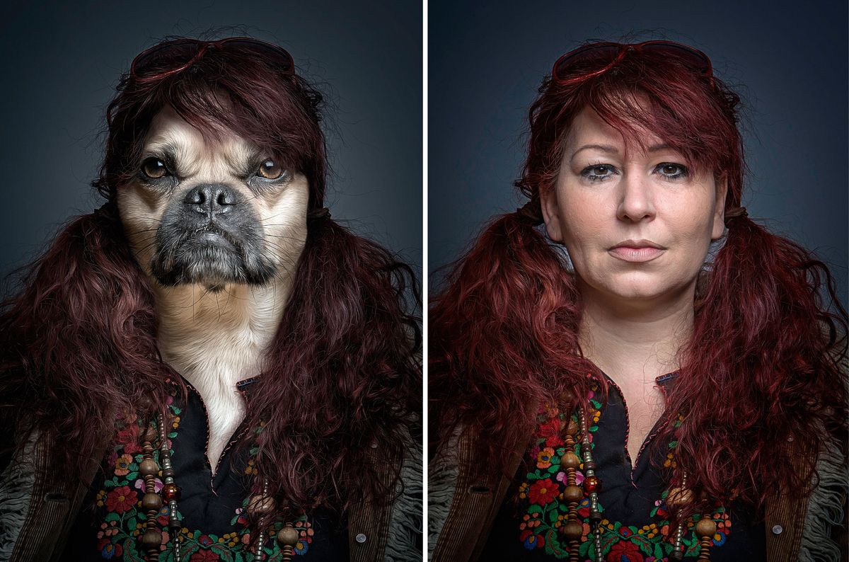 Sebastian Magnani's Dogs Dressed Like Owners Portrait Series Is Amazing ...