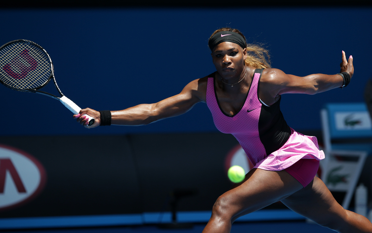 Serena Williams Rocks Pink Blazer Despite Blistering Heat At Australian ...