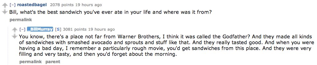 The Best Of Bill Murray's Surprise Reddit AMA, A.K.A. The Internet's ...