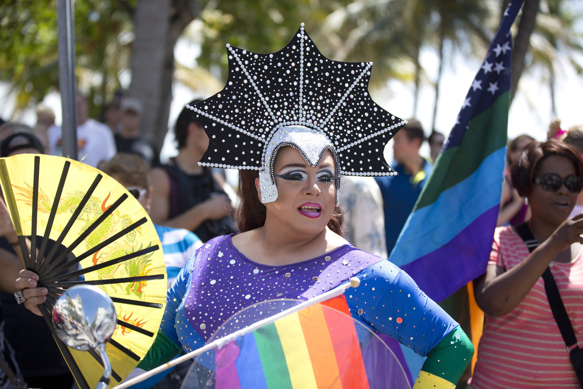 gay pride miami beach float