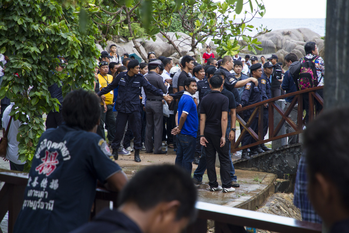 Thailand Beach Murder Suspects Made To Act Out The Crime In Bizarre ...