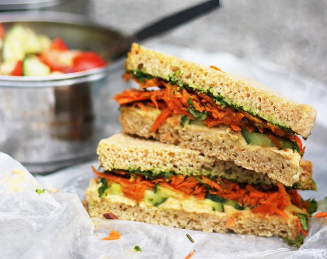 13 Hummus Sandwiches That'll Solve All Your Lunch Problems | HuffPost