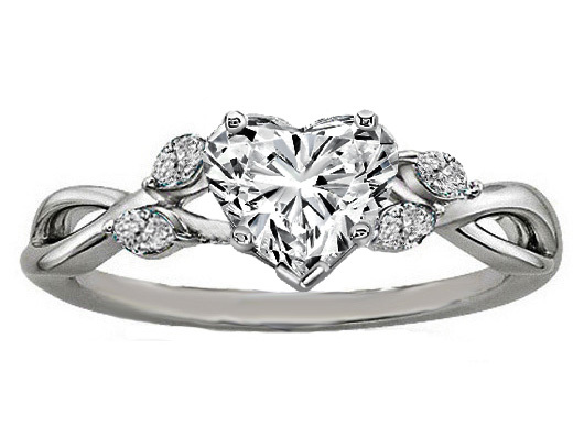 Heart-Shaped Engagement Rings That Are Perfect For Valentine's Day