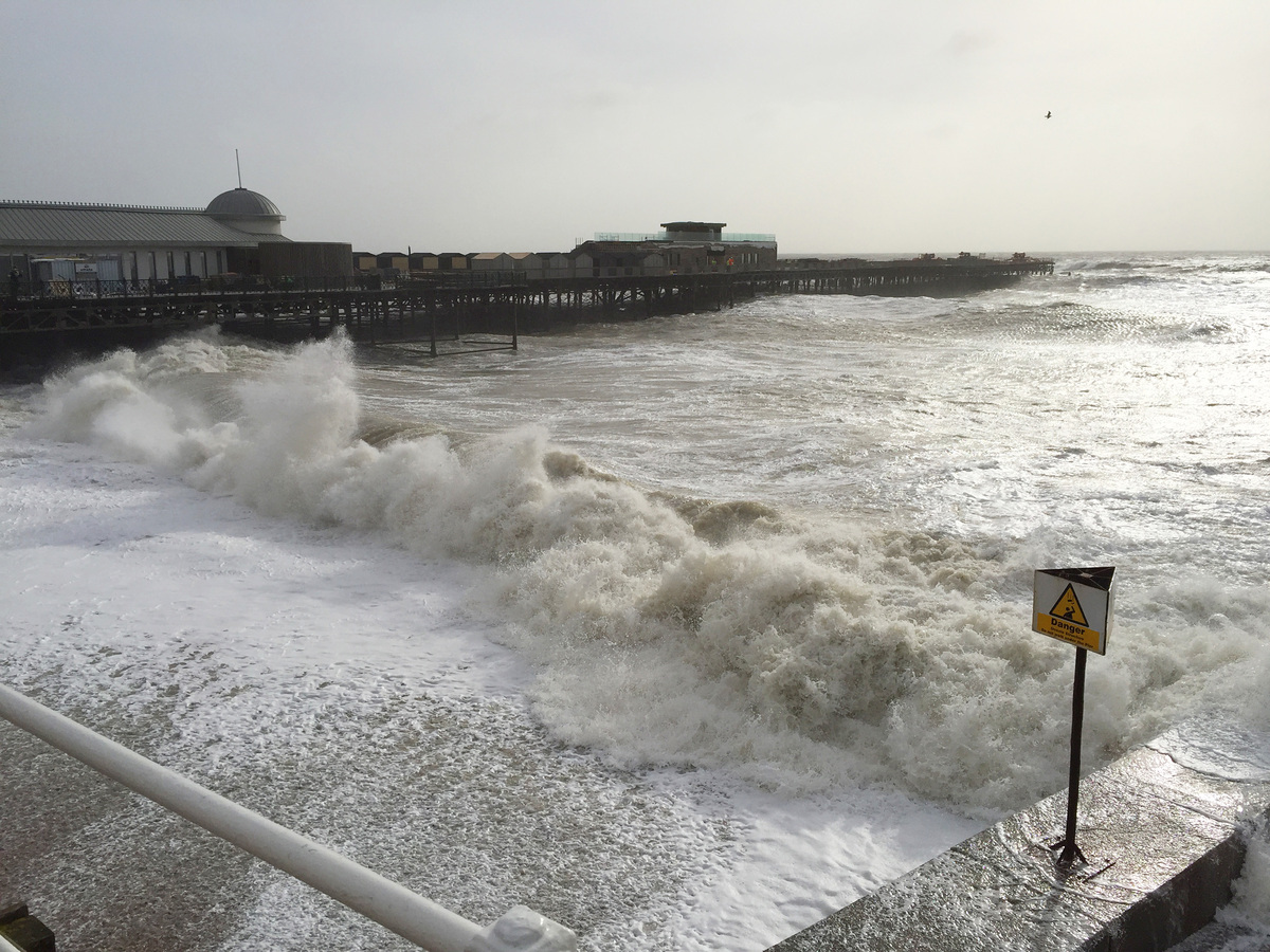 Storm Imogen: Huge Waves Batter British Coast As 100mph Winds Pound ...