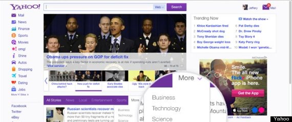 yahoo homepage