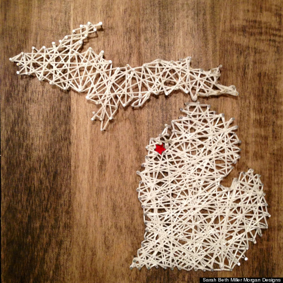 mitten state yarn art