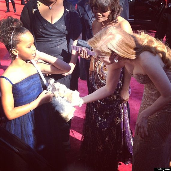 quvenzhane wallis jessica chastain oscar 2013