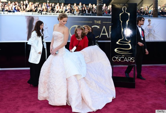 jennifer lawrence oscar dress 2013