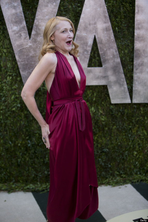 Patricia Clarkson S Oscars Look Actress Shows Cleavage