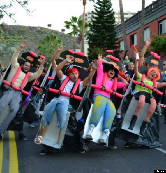 Hilarious Group Roller Coaster Costume