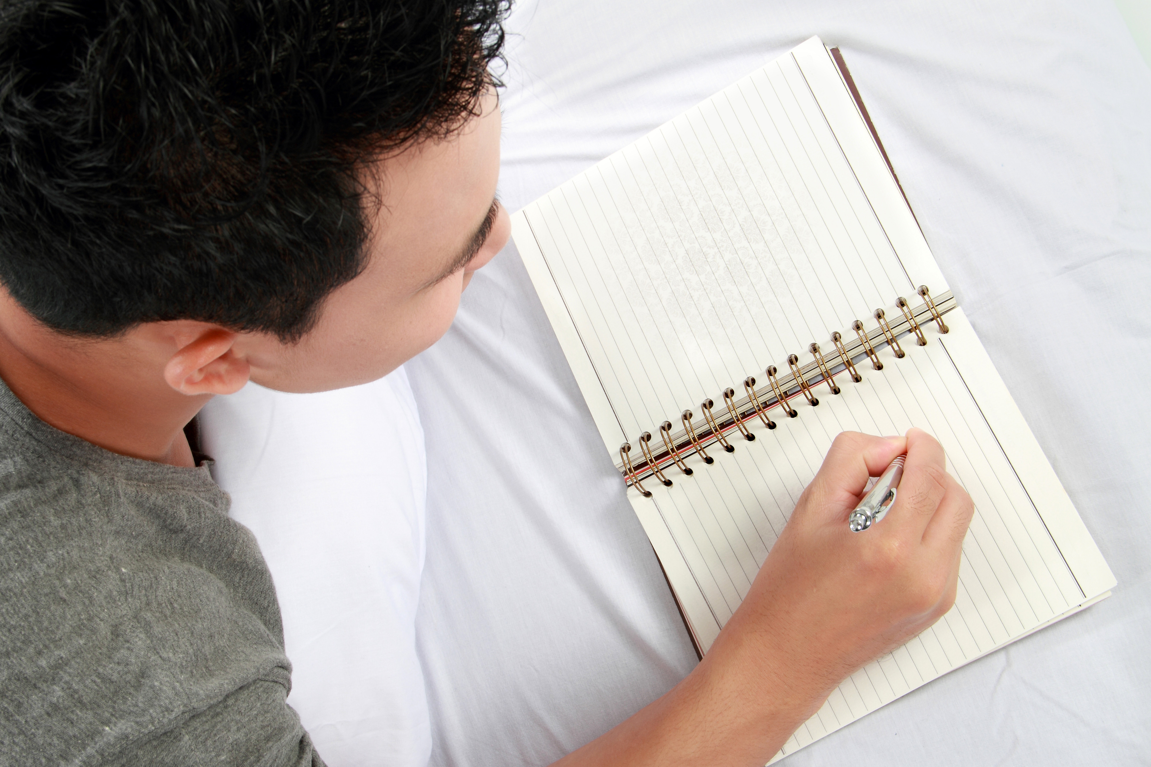 writing in bed