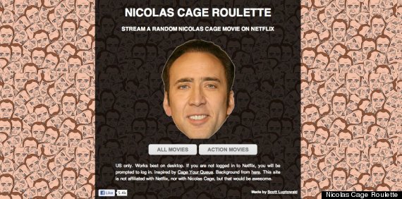 nicolas cage roulette netflix