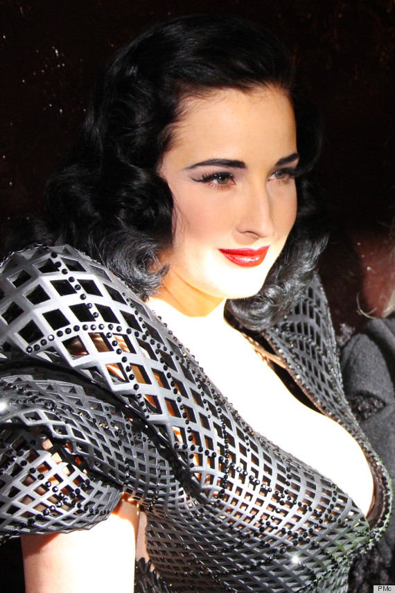 dita von teese 3d dress