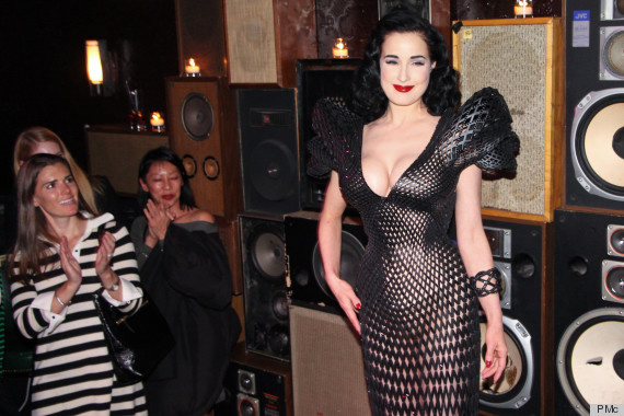 dita von teese 3d dress