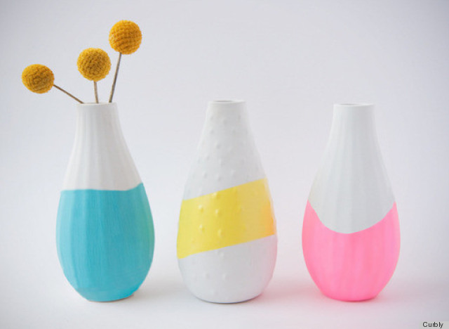 paint dipped vases