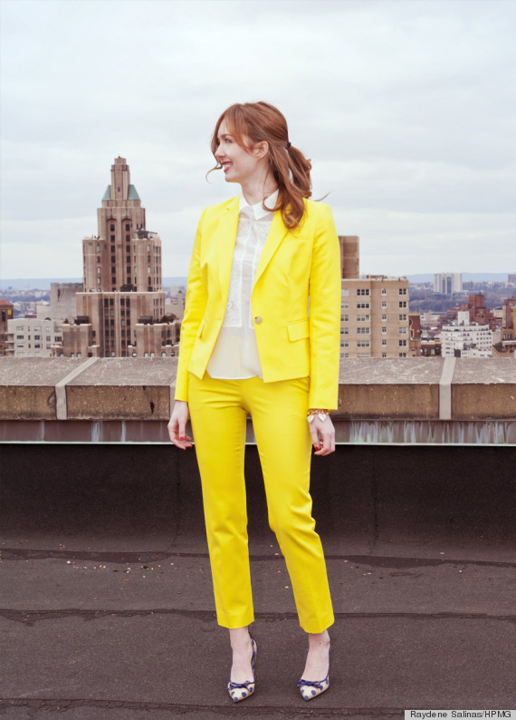 women's yellow suits and dresses
